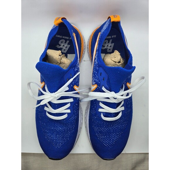Nike Epic React Flyknit 2 Shoes Men's 13 Blue Running Athletic Workout Sneakers - Picture 3 of 8